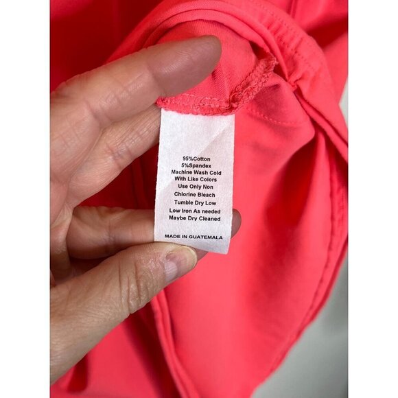 🆕  Free People Movement Hot Shot Tee Romper In Electric Sunset Neon Pink/Coral - Picture 10 of 12